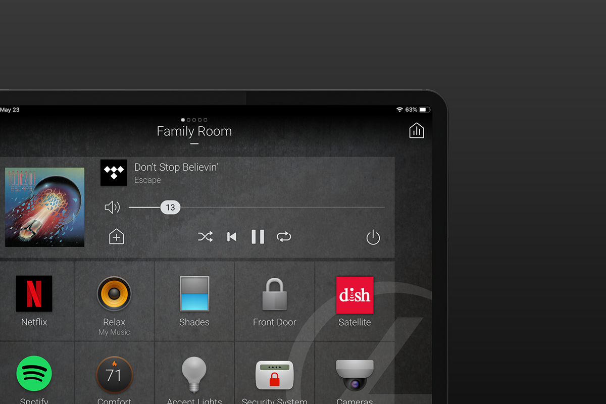 Control4 Interface Grey