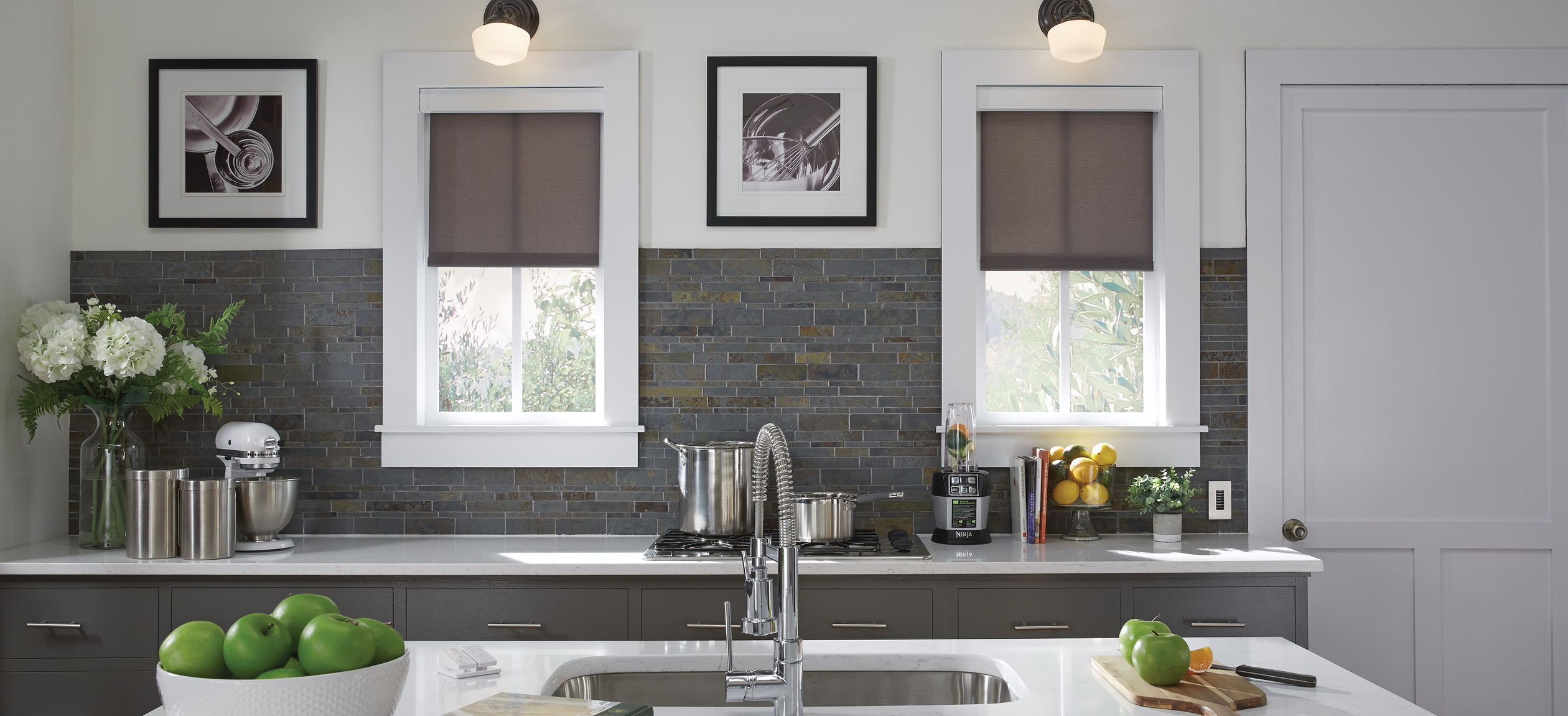 Kitchen Image, Windows, Shading, Lutron